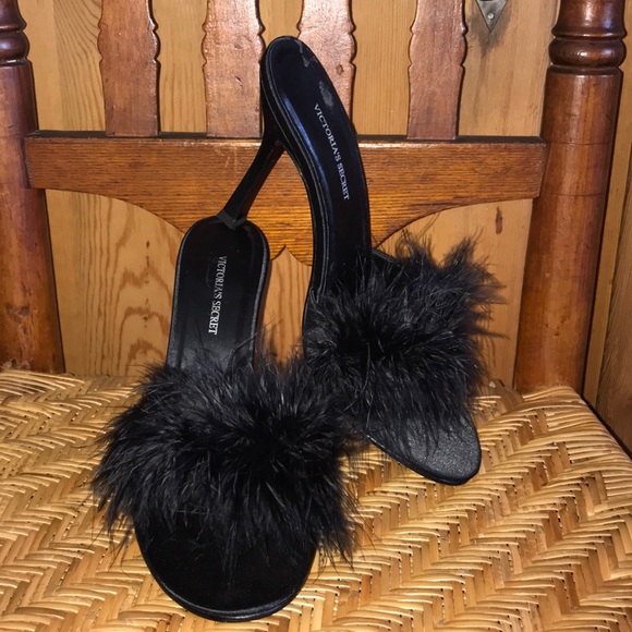 Victoria's Secret Shoes - Victoria’s Secret Marabou Feather Boudoir Slippers